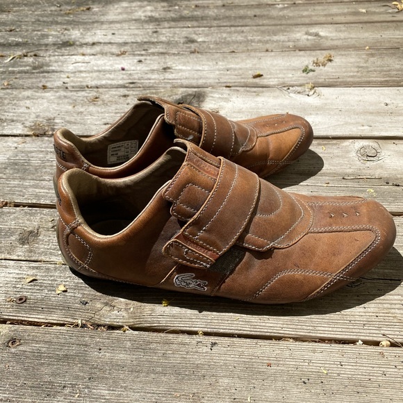 Men’s Lacoste brown leather shoes - Picture 7 of 8